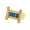 Bague 56 Bague en or jaune avec saphirs et diamants 58 Facettes 5560098CN