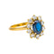 Bague 55 Bague en or jaune avec saphir et diamants 58 Facettes 5591777CN