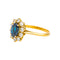 Bague 55 Bague en or jaune avec saphir et diamants 58 Facettes 5591777CN
