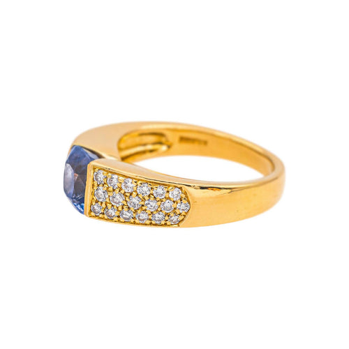 Bague 54 Boucheron Anaïs - Bague en or jaune, saphir et diamants 58 Facettes 5623366CN