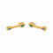 Boucles d'oreilles Boucles d'oreilles en or jaune, émeraudes, saphirs et diamants 58 Facettes 5693507CN