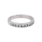 Bague 53 Demi-alliance en or blanc et diamants 58 Facettes 5237218CN