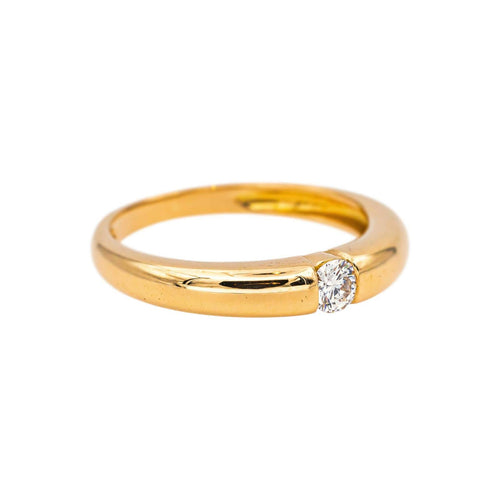 Bague 53 Bague solitaire en or jaune et diamant 58 Facettes 5251549CN