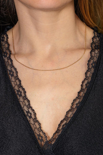 Collier Collier maille forçat en or jaune 58 Facettes 5283957CN
