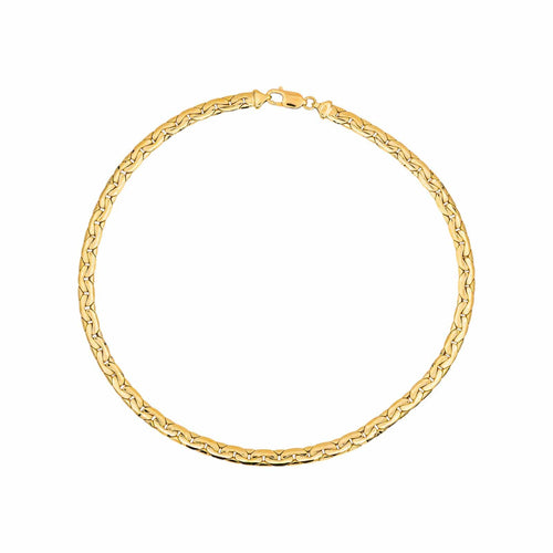 Collier Collier maille haricot en or jaune 58 Facettes 5284141CN