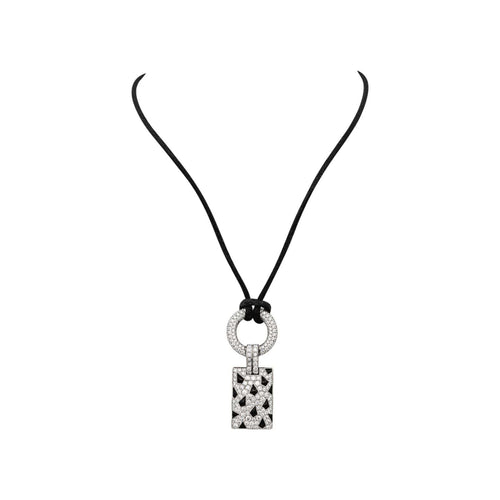 Collier Cartier Panthère - Collier en or blanc, diamants et onyx 58 Facettes 5707096CN