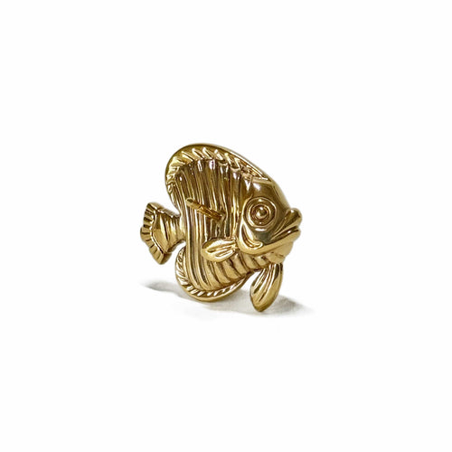 Broche Broche poisson en or jaune 18K 58 Facettes REF24013-177