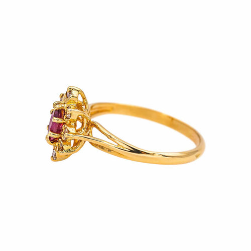 Bague 50 Bague Pompadour en or jaune, rubis et diamants 58 Facettes 5693503CN