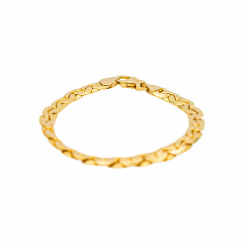 Bracelet Bracelet maille haricot en or jaune 58 Facettes 4870182CN