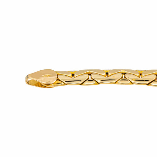 Bracelet Bracelet maille haricot en or jaune 58 Facettes 4870182CN