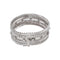 Bracelet Bracelet manchette en or blanc et diamants 58 Facettes 5237102CN