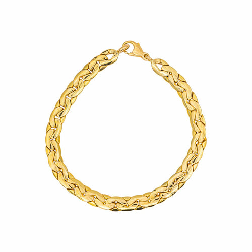 Bracelet Bracelet maille haricot en or jaune 58 Facettes 5763459CN