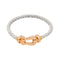 Bracelet Fred Force 10 - Bracelet en or rose et nylon blanc 58 Facettes 5757408RV