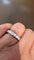 Bague 51 Demi-alliance - Bague en or blanc et diamants 58 Facettes Bague 001