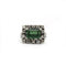 Bague en or blanc, tourmaline et diamants 58 Facettes 260036SP