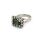 Bague en or blanc, tourmaline et diamants 58 Facettes 260036SP