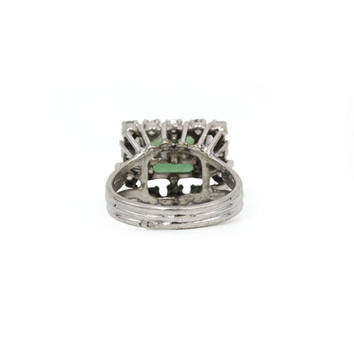 Bague en or blanc, tourmaline et diamants 58 Facettes 260036SP