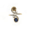 Bague Toi & Moi en or jaune, platine, saphir et diamants 58 Facettes 260034SP