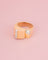 Bague 52 Tank - Bague en or jaune 18K, platine et diamants 58 Facettes 274