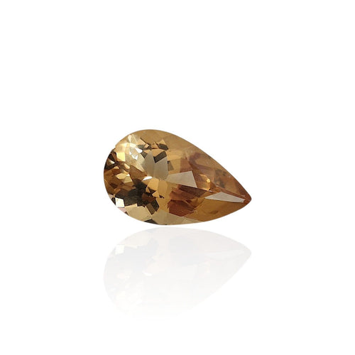 Pendentif Héliodore - Pierre goutte mixte du Brésil 3,53 ct 58 Facettes #26-117-BRBRGT