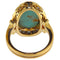 Bague 52 Bague en or jaune avec turquoise et diamants taille rose 58 Facettes G3966