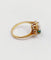 Bague 47 Bague toi et moi en or 18k, diamant, émeraude et diamants 58 Facettes A07434
