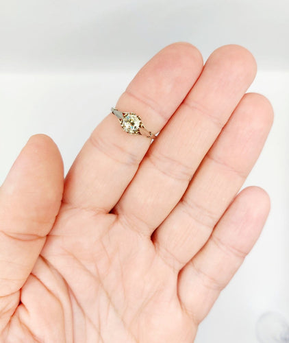 Bague 52 Bague solitaire Art déco en or blanc 18k et diamant 58 Facettes A07440