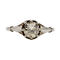 Bague 52 Bague solitaire Art déco en or blanc 18k et diamant 58 Facettes A07440