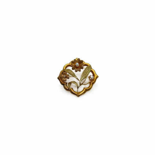 Broche Art Nouveau - Broche florale 58 Facettes REF24002-166