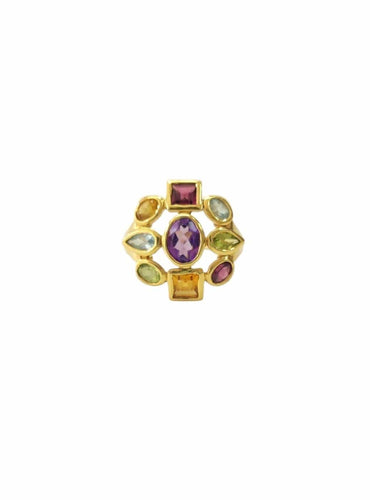 Bague 58 Bague Cocktail Tutti Frutti en or jaune 58 Facettes Bag-1953