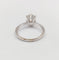 Bague 51 Bague solitaire vintage en or blanc 14k et diamant 58 Facettes A07446
