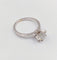 Bague 51 Bague solitaire vintage en or blanc 14k et diamant 58 Facettes A07446