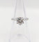 Bague 51 Bague solitaire vintage en or blanc 14k et diamant 58 Facettes A07446