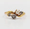 Bague 52 Bague toi et moi en or 18K, diamants taille rose et perle 58 Facettes A07450
