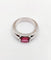 Bague 53 Chaumet Gioa - Bague jonc en or blanc et tourmaline rose 58 Facettes A07453