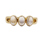 Bague 58 Bague jonc vintage en or 18k et pierres de lune 58 Facettes A07457