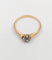 Bague 54 Bague solitaire antique en or rose 18k, platine et diamant 58 Facettes A07458