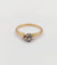 Bague 54 Bague solitaire antique en or rose 18k, platine et diamant 58 Facettes A07458