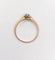 Bague 54 Bague solitaire antique en or rose 18k, platine et diamant 58 Facettes A07458