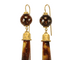 Boucles d'oreilles Boucles d'oreilles anciennes en écaille piquée d'or 14K 58 Facettes 7414