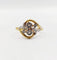 Bague 55.5 Bague toi et moi antique en or 18k et diamants taille rose 58 Facettes A07465