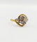Bague 55.5 Bague toi et moi antique en or 18k et diamants taille rose 58 Facettes A07465
