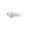 Bague 54 Van Cleef & Arpels Solitaire Couture - Bague en platine et diamants 58 Facettes 34944