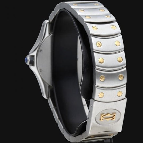 Montre Cartier Santos Galbée - Montre en or jaune et acier 58 Facettes MT44318