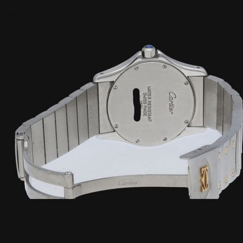 Montre Cartier Santos Galbée - Montre en or jaune et acier 58 Facettes MT44318