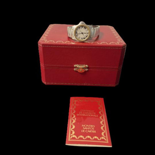 Montre Cartier Santos Galbée - Montre en or jaune et acier 58 Facettes MT44318