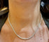 Collier Collier rivière en or blanc 18 carats et diamants naturels 58 Facettes Riv