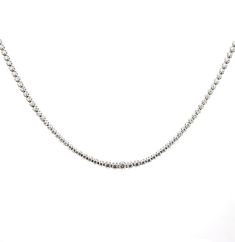 Collier Collier rivière en or blanc 18 carats et diamants naturels 58 Facettes Riv