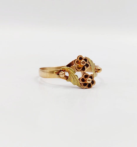 Bague 59 Bague Toi et Moi victorienne en or rose 18k 58 Facettes A07467