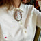 Broche Broche camée ancienne en or gris et argent, diamants 58 Facettes REF23123-155